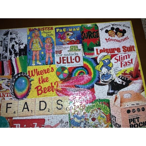 White Mountain 1000 piece “FADS” Collage Puzzle. - Picture 4 of 9